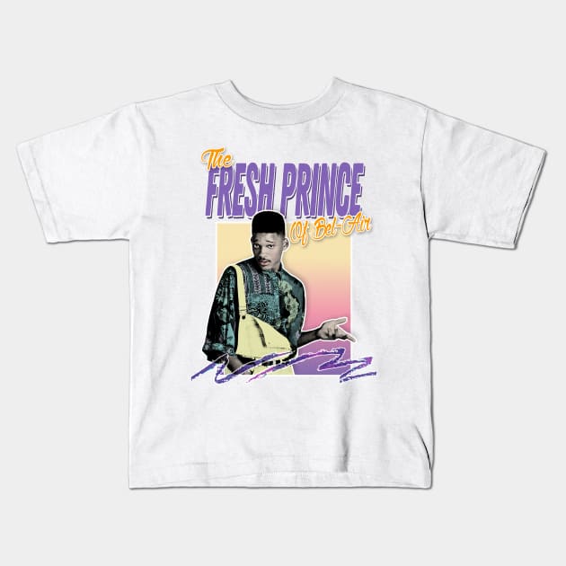 The Fresh Prince of Bel-Air - 90s Style Aesthetic Fanart Kids T-Shirt by DankFutura